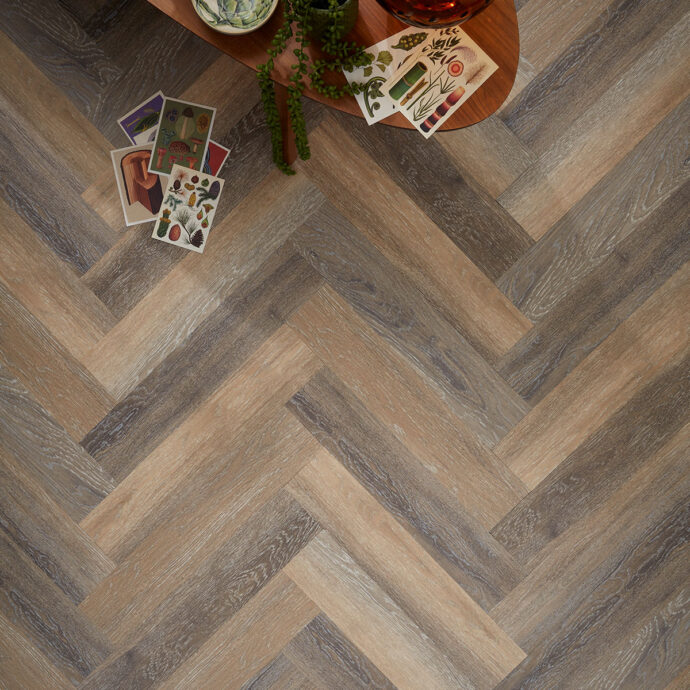 Lime Washed Timber Parquet