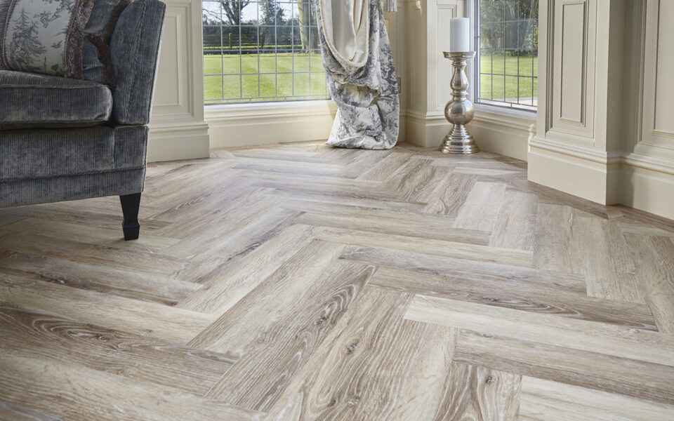 blonde oak herringbone lvt flooring